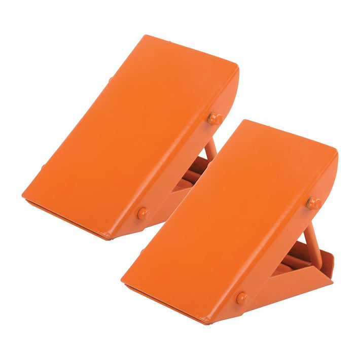 Silverline Folding Steel Wheel Chocks Pair