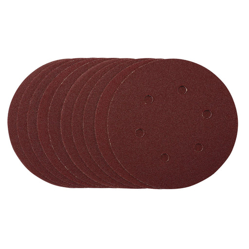 Draper Sanding Discs, 150mm, Hook & Loop, 80 Grit, (Pack of 10) 54888 Draper  - Dynamic Drive