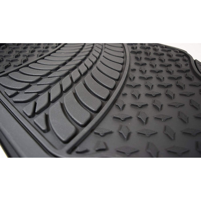 Heavy Duty Rubber Tyre Tred Car Floor Mats fits Vauxhall ASTRA AGILA MERIVA UKB4C  - Dynamic Drive