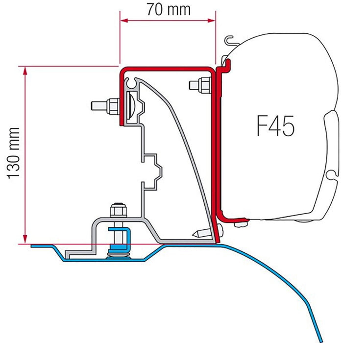 Fiamma Kit Ducato H2 Roof Rail