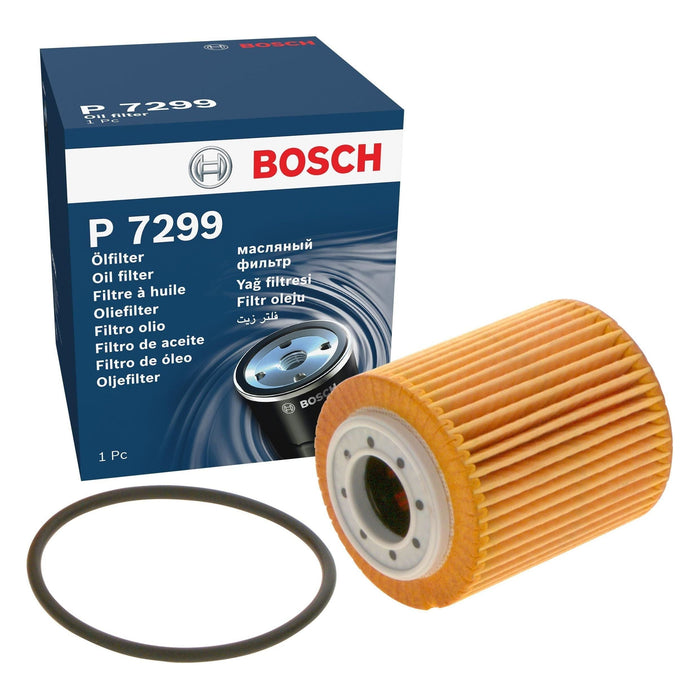 Genuine Bosch Car Oil Filter P7299 fits Vauxhall Vivaro - 1.5 - 19- F026407299