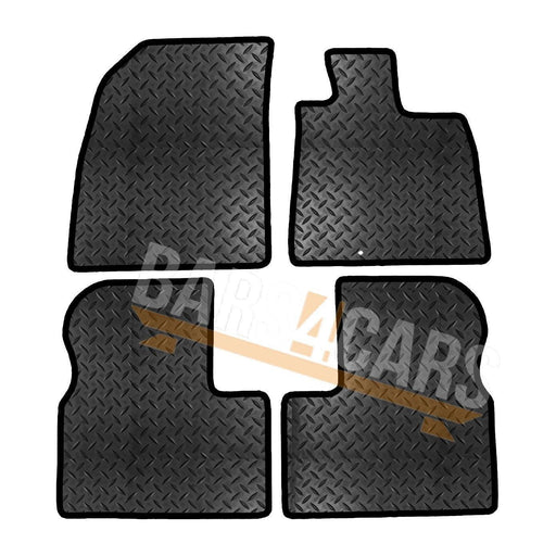 Tailored Rubber Car Mats for Nissan Micra November 10> Set of 4 With 1 Clips UKB4C  - Dynamic Drive