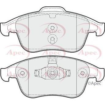 Apec Brake Pads Front Fits Renault Laguna