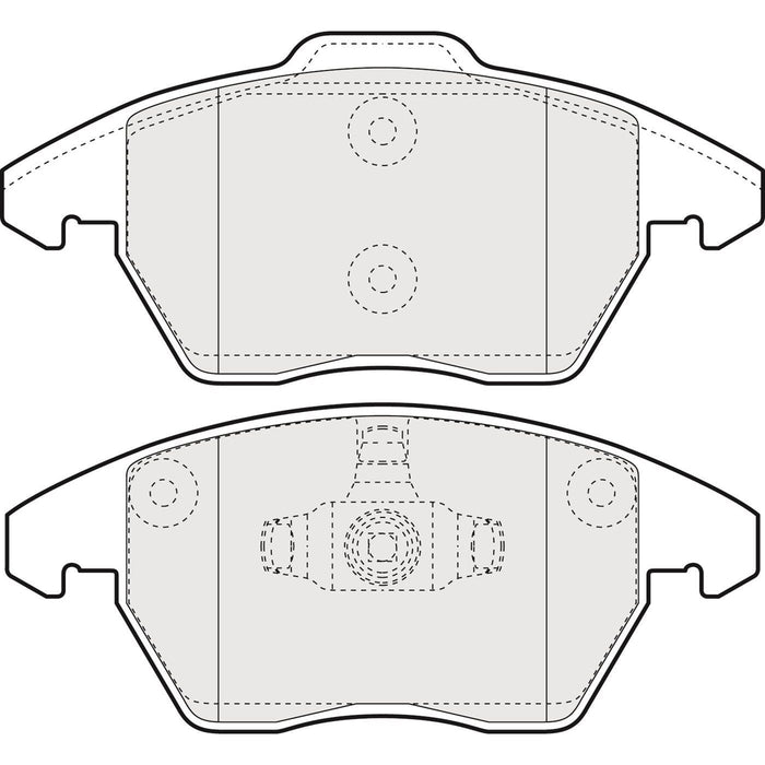 Apec Brake Pads Front Fits Citroen C4 Peugeot 207 3008 307 308 Rcz Apec  - Dynamic Drive