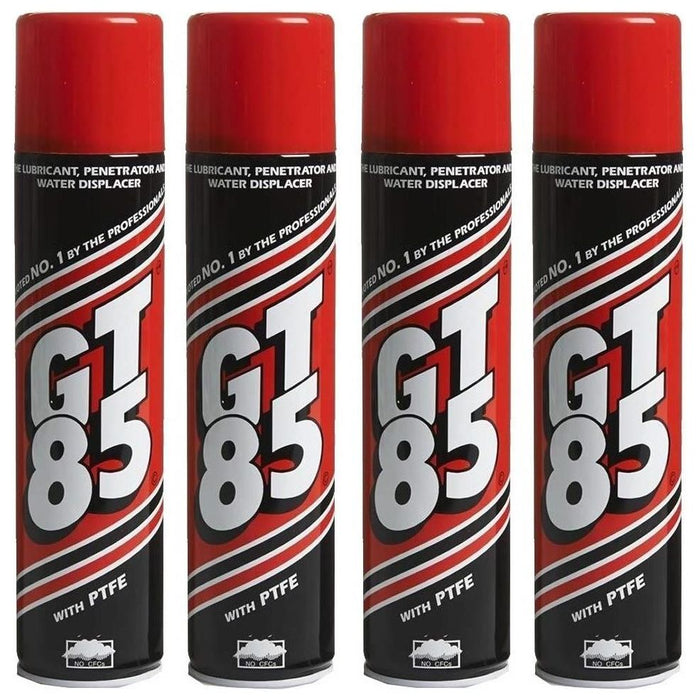 4x GT85 Aerosol Cans Chain Lubricant GT 85 Water Displacer GT85 400ml GT85  - Dynamic Drive