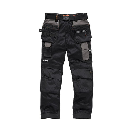 Scruffs Pro Flex Holster Trousers Black 38S Scruffs  - Dynamic Drive