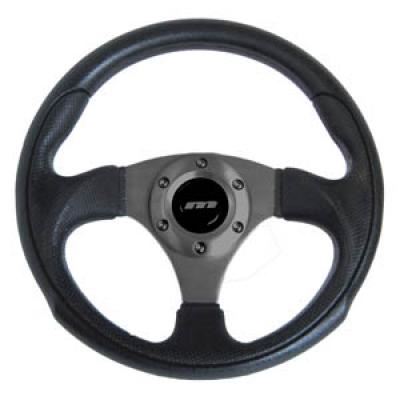 320mm Black Moulded Steering Wheel + Boss fits Subaru Legacy Sedan Mountney Classic  - Dynamic Drive