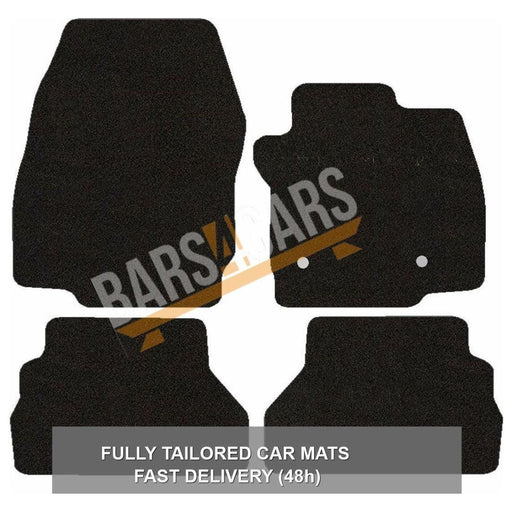 Fully Tailored Blue White Trim Carpet Mats fits Ford B Max 12> Set of 4 With 2 Clips UKB4C  - Dynamic Drive