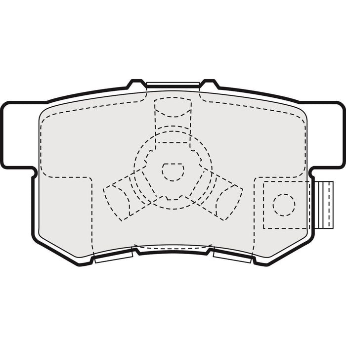 Genuine APEC Rear Brake Discs & Pads Set Solid for Honda Accord