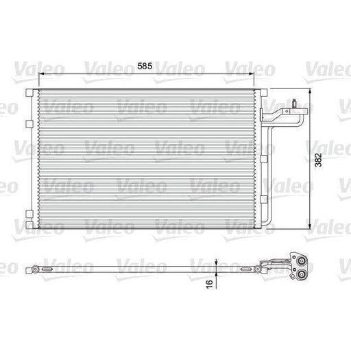 Valeo Air Conditioning Condenser 814416 Automotive Part fits Volvo C30 C70 Valeo  - Dynamic Drive