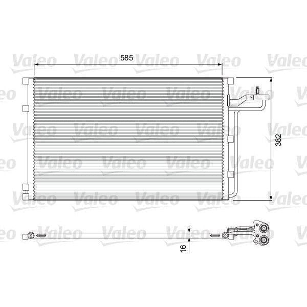 Valeo Air Conditioning Condenser 814416 Automotive Part fits Volvo C30 C70 Valeo  - Dynamic Drive