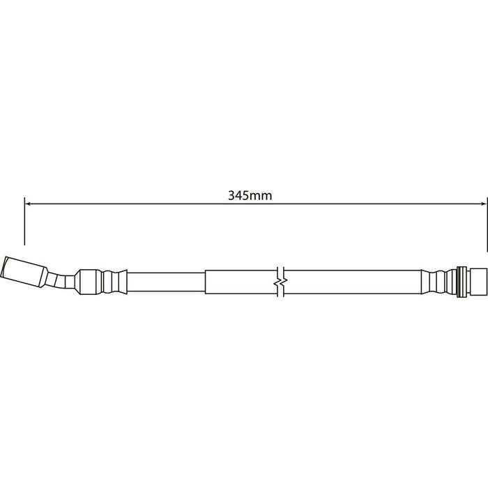 Apec Brake Hose Rear Fits Land Rover Discovery Range