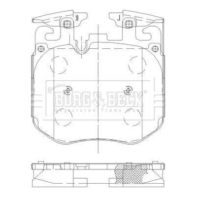 Genuine Borg & Beck Brake Pads fits Audi A4 1LA1LB 0615 BBP2631 Borg & Beck  - Dynamic Drive