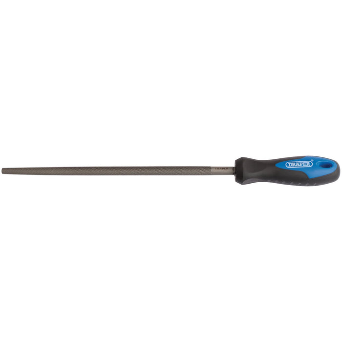 Draper Soft Grip Engineer's Round File and Handle, 250mm 00013 Draper  - Dynamic Drive