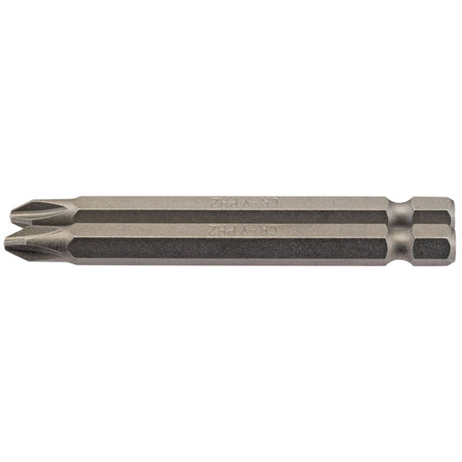 Draper Cross Slot Insert Bit, 1/4" Hex, 75mm Long, No.2 (Pack of 2) 64315 Draper  - Dynamic Drive