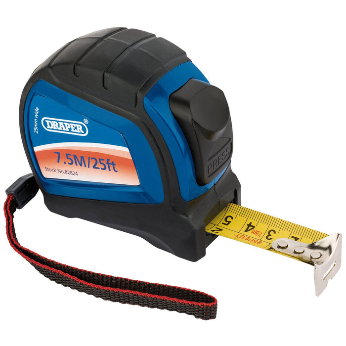 Draper Expert Measuring Tape, 7.5m/25ft 82824 Draper  - Dynamic Drive