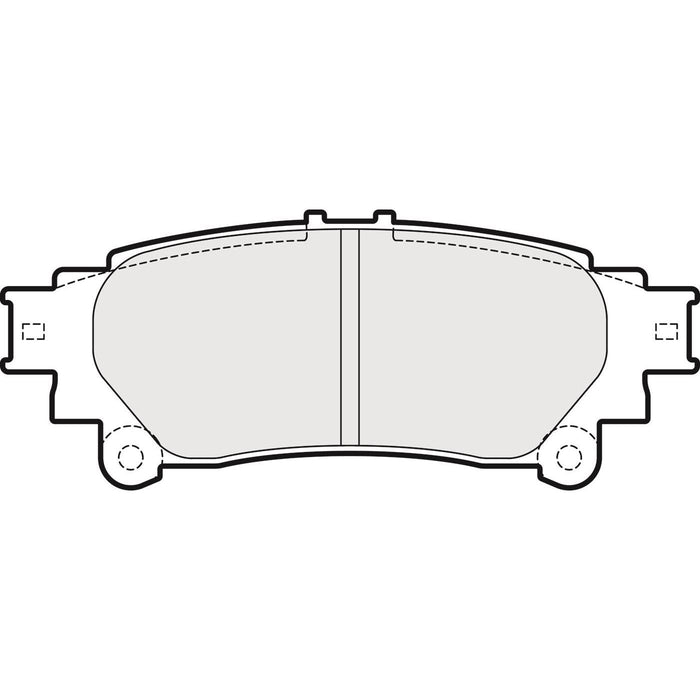 Genuine APEC Rear Brake Disc & Pads Set Solid for Toyota Prius Plus