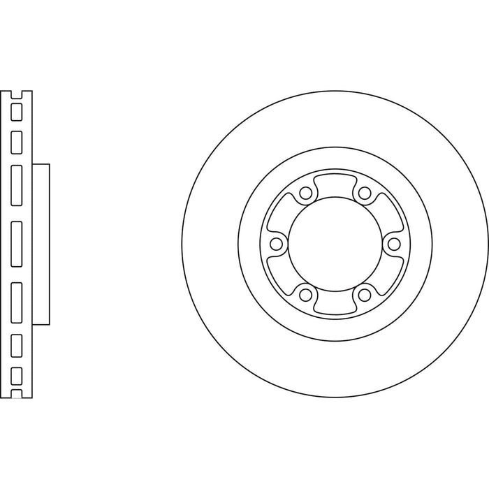 Genuine APEC Front Brake Discs & Pads Set Vented for Hyundai Terracan