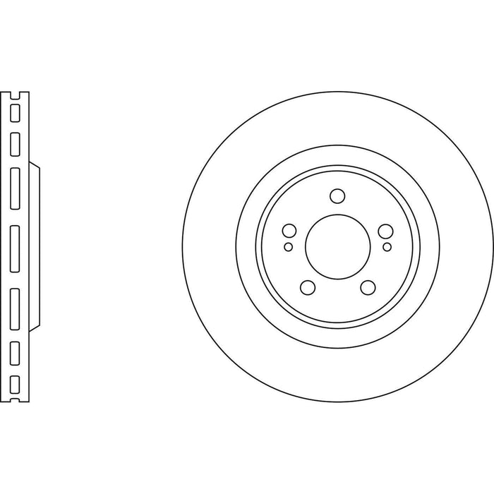 Apec Brake Disc Front Fits Renault Clio