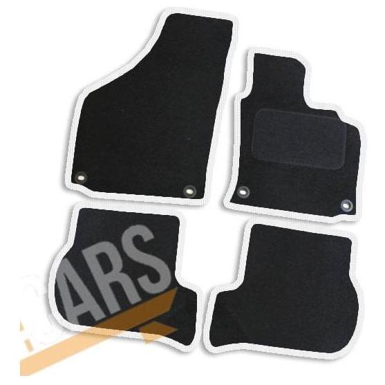 Tailored White Trim Carpet Mats for VW Golf 5 07-08 Clips + Clips 2007 2008 UKB4C  - Dynamic Drive