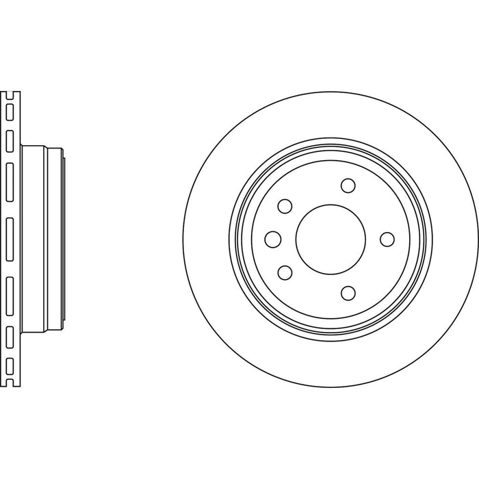 Genuine APEC Rear Brake Disc & Pads Set Vented for Jaguar XK8 Apec  - Dynamic Drive