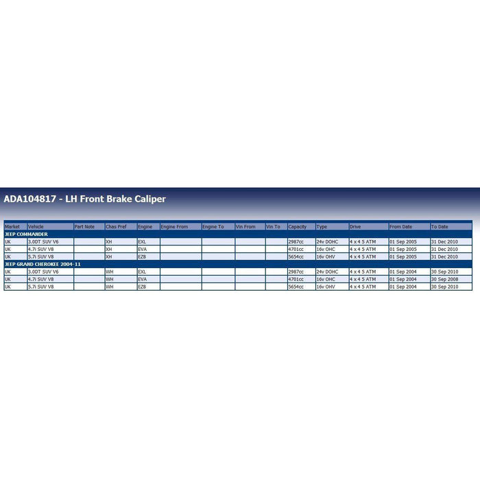 Blue Print ADA104817 Brake Caliper