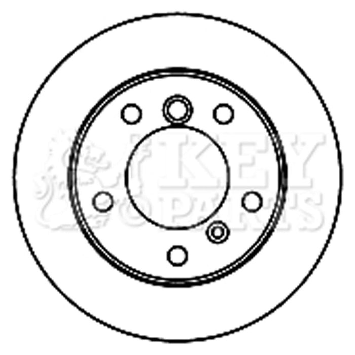 Genuine Key Parts KBD5751S Brake Disc Single (Rear) Key Parts  - Dynamic Drive