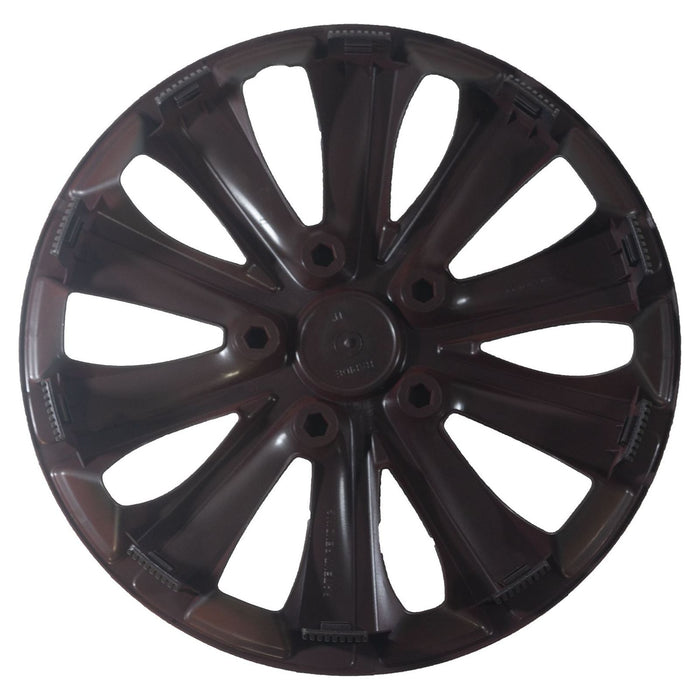 4 x Back & Red Alloy Look Wheel Trims Hub Caps 16" fits ASTRA CORSA AGILA MERIVA UKB4C  - Dynamic Drive