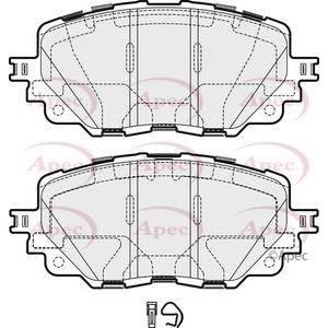 Apec Brake Pads Front Fits Fiat Mazda