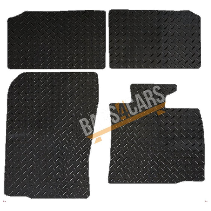 White Trim Tailored Rubber Car Mats for Mini Countryman +Fixing (R60) 4 UKB4C  - Dynamic Drive