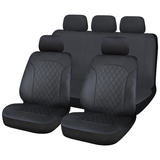 UKB4C Leatherette Full Set Front & Rear Car Seat Covers for Jaguar XF All Years UKB4C  - Dynamic Drive