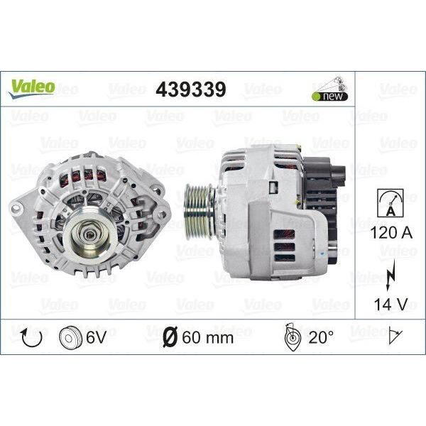 Valeo Alternator 439339 Automotive Part fits Citroen Valeo  - Dynamic Drive