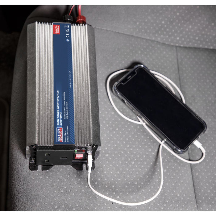 Sealey Power Inverter 500W 12V DC 230V~50Hz PI500