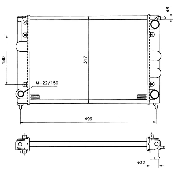 NRF Radiator 529505