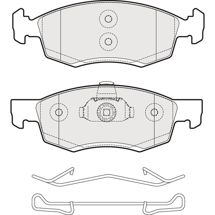 Apec Brake Pads Front Fits Dacia Logan Sandero