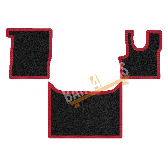 Fully Tailored Red Trim Carpet Mats for Daf Xf 106 Auto Set of 3 UKB4C  - Dynamic Drive