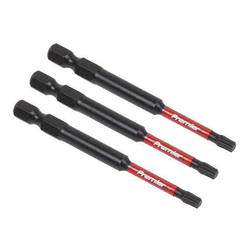 Sealey TRX-Star* T20 Impact Power Tool Bits 75mm 3pc AK8267 Sealey  - Dynamic Drive