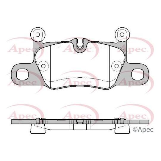 APEC Brake Pads (Rear) (R90) PAD2481 fits Porsche Audi e-Tron GT e-Tron GT