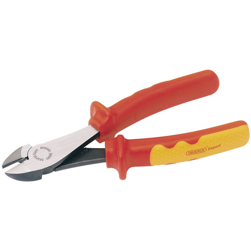 Draper VDE Approved Fully Insulated High Leverage Diagonal Side Cutter, 180mm Draper  - Dynamic Drive