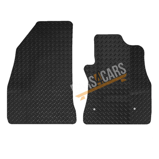 Tailored Rubber Car Mats fits Vauxhall Combo Van 12> / Doblo 10> Set of 2 2 Clip UKB4C  - Dynamic Drive