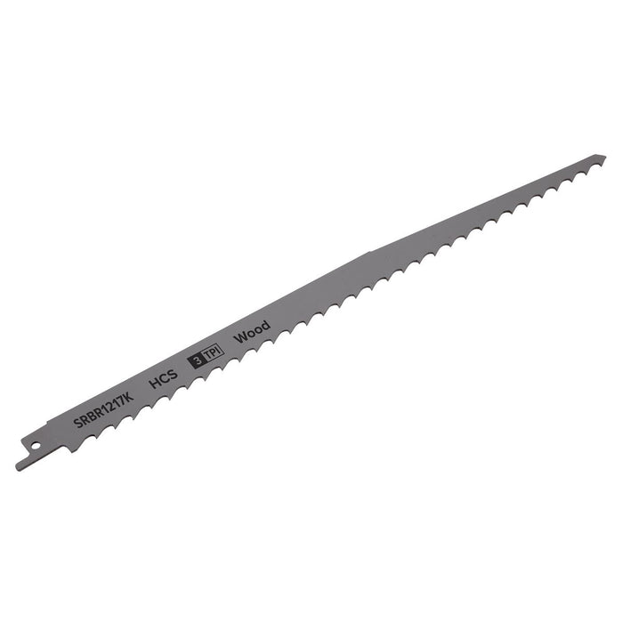 Sealey Reciprocating Saw Blade Pruning & Coarse Wood 300mm 3tpi Pack of 5