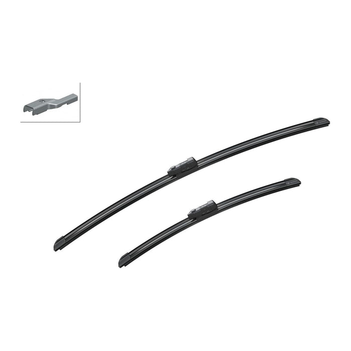 Bosch Aerotwin Flat Blade 600/400 A721S Front Windscreen Wiper Blades Pair Set