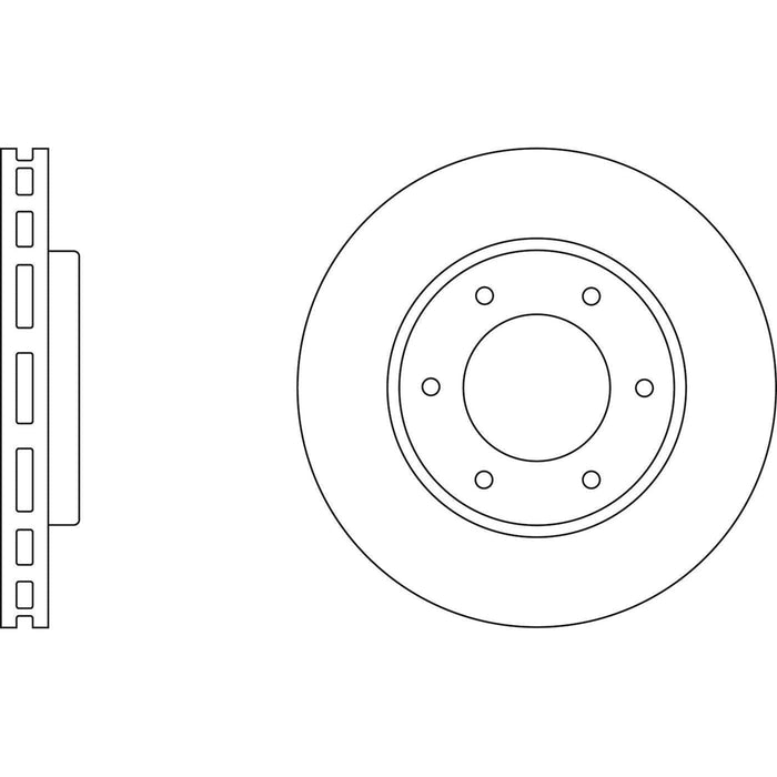 Apec Brake Disc Front Fits Toyota Granvia Hi-Ace Regius