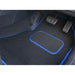 Fully Tailored Blue Trim Carpet Mats for Saab 9-3 02> Set of 4 With 4 Clips UKB4C  - Dynamic Drive