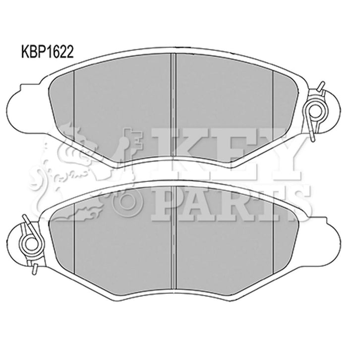 Genuine Key Parts KBP1622 Front Brake Pads (Bendix)