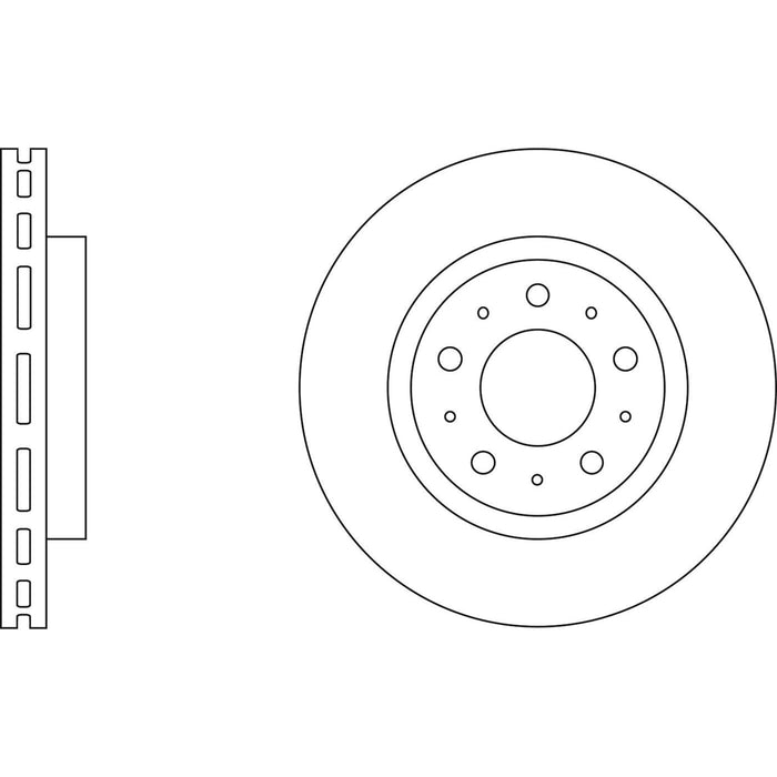 Genuine APEC Front Brake Disc & Pads Set Vented for Volvo S70