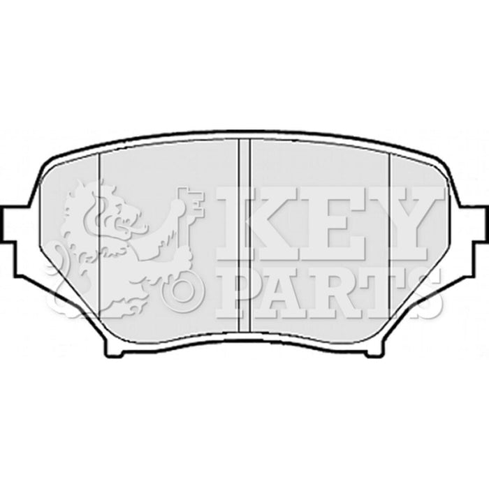 Genuine Key Parts KBP2075 Front Brake Pads (Advics)