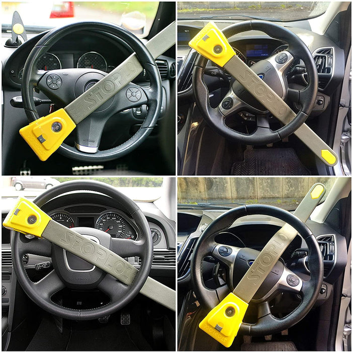 Stoplock Original High Security Flashing LED Car Steering Wheel Lock Immobiliser Stoplock  - Dynamic Drive