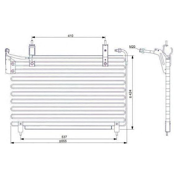 NRF Air Con Condenser fits Jaguar XJ