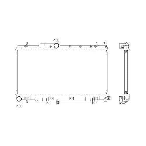 NRF Radiator fits Subaru Impreza NRF  - Dynamic Drive